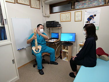 施術の様子